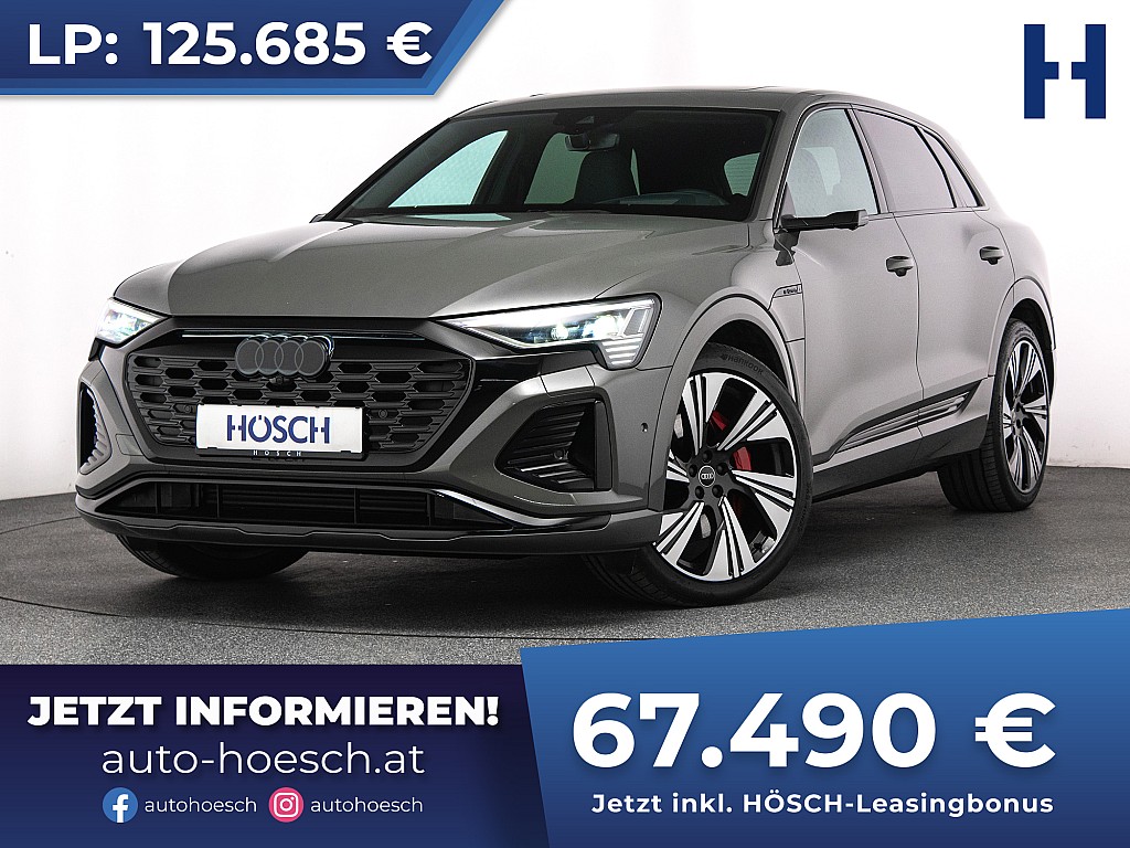 Audi Q8 e-tron 55 quattro 2x S-Line WIE NEU VOLL -46% bei Autohaus Hösch GmbH in 