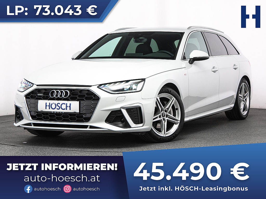 Audi A4 Avant 40 TDI quattro 2x S-LINE MATRIX ACC R-KAM bei Autohaus Hösch GmbH in 