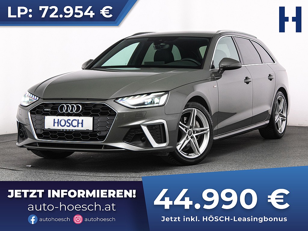 Audi A4 Avant 40 TDI quattro 2x S-LINE TOP-AKTION bei Autohaus Hösch GmbH in 