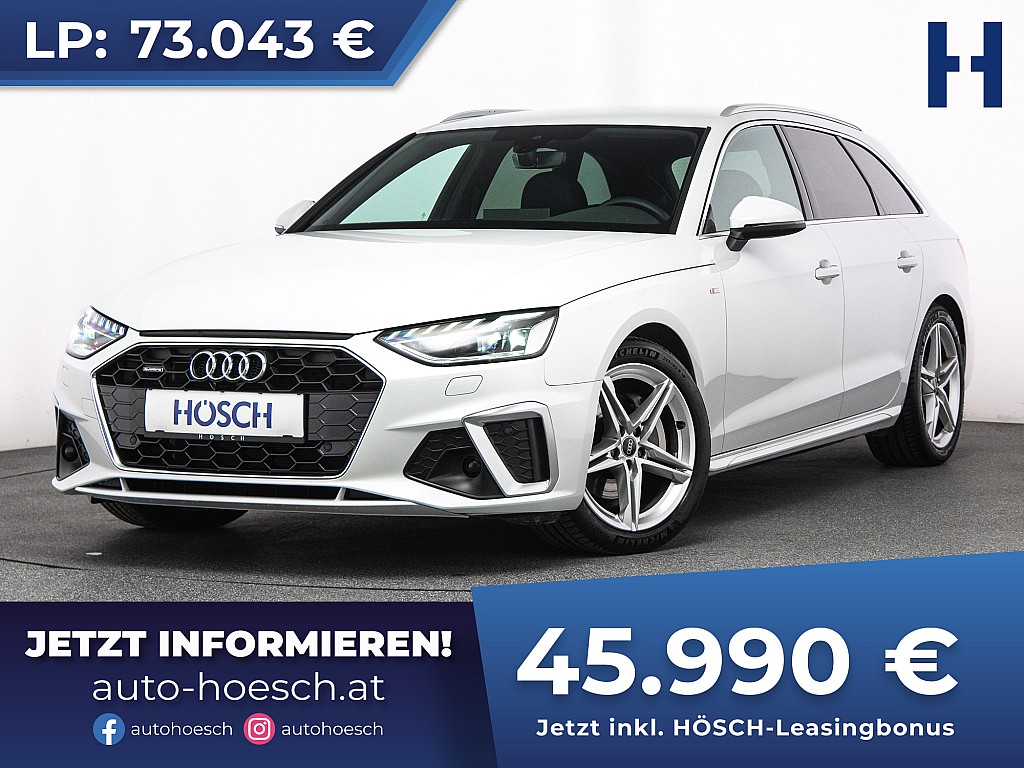 Audi A4 Avant 40 TDI quattro 2x S-LINE WIE NEU bei Autohaus Hösch GmbH in 