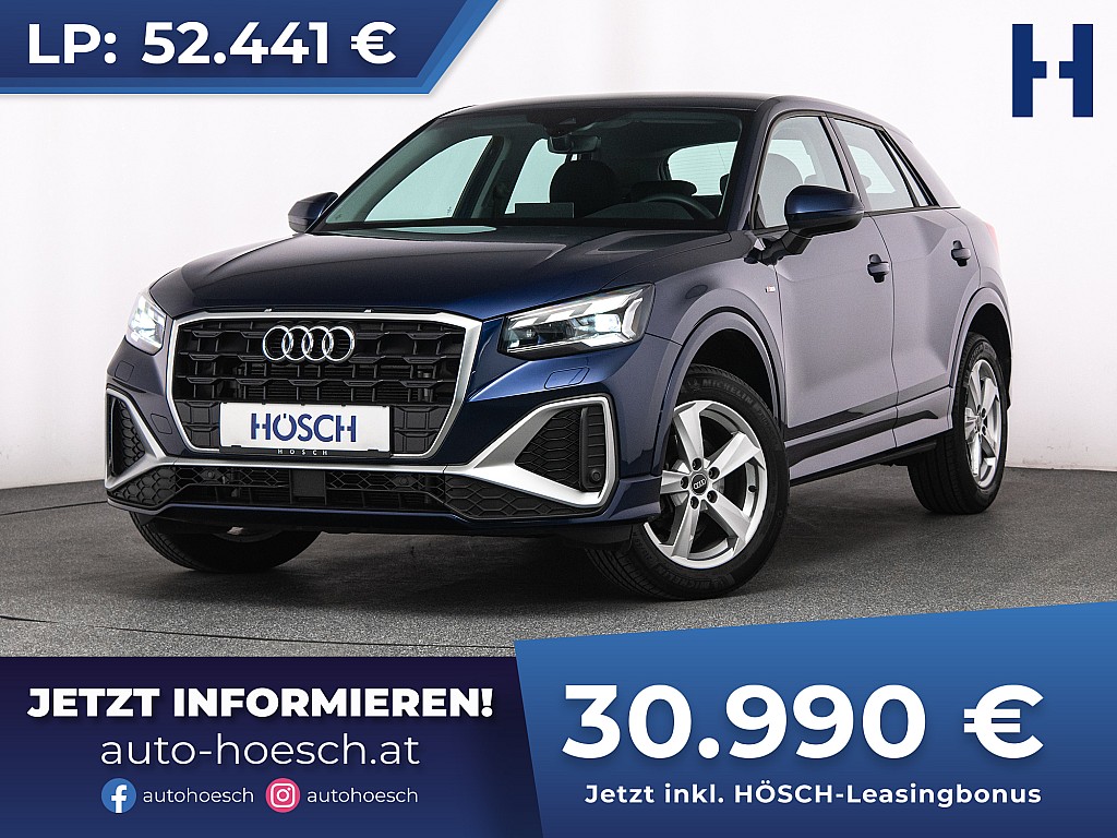 Audi Q2 35 TFSI S-Line Aut. MATRIX R-KAM ACC -41% bei Autohaus Hösch GmbH in 