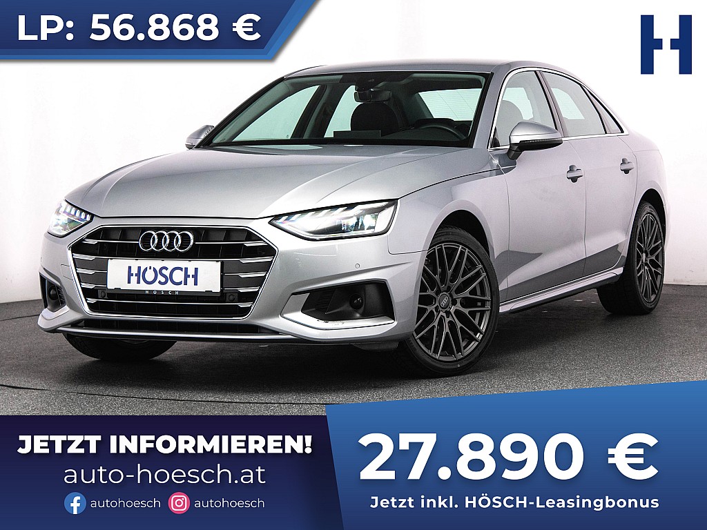 Audi A4 30 TDI Advanced MMI+ VIRTUAL R-KAM++ bei Autohaus Hösch GmbH in 