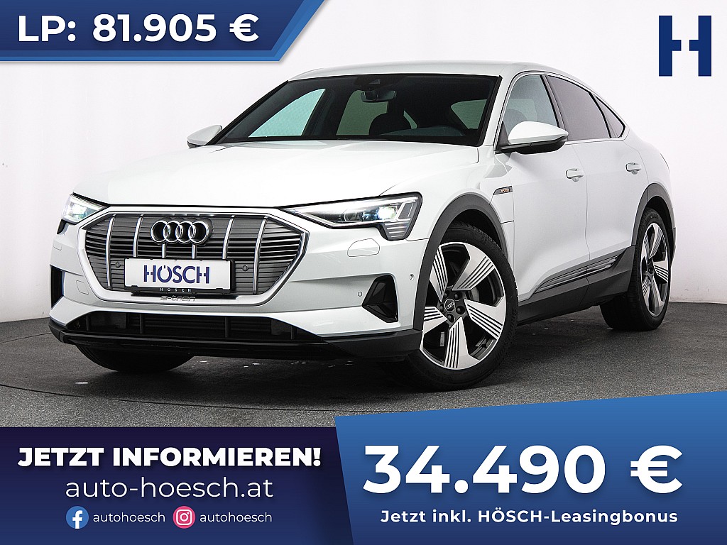 Audi e-tron SB 50 quattro MMi+ 21er B&O R-KAM -58% bei Autohaus Hösch GmbH in 