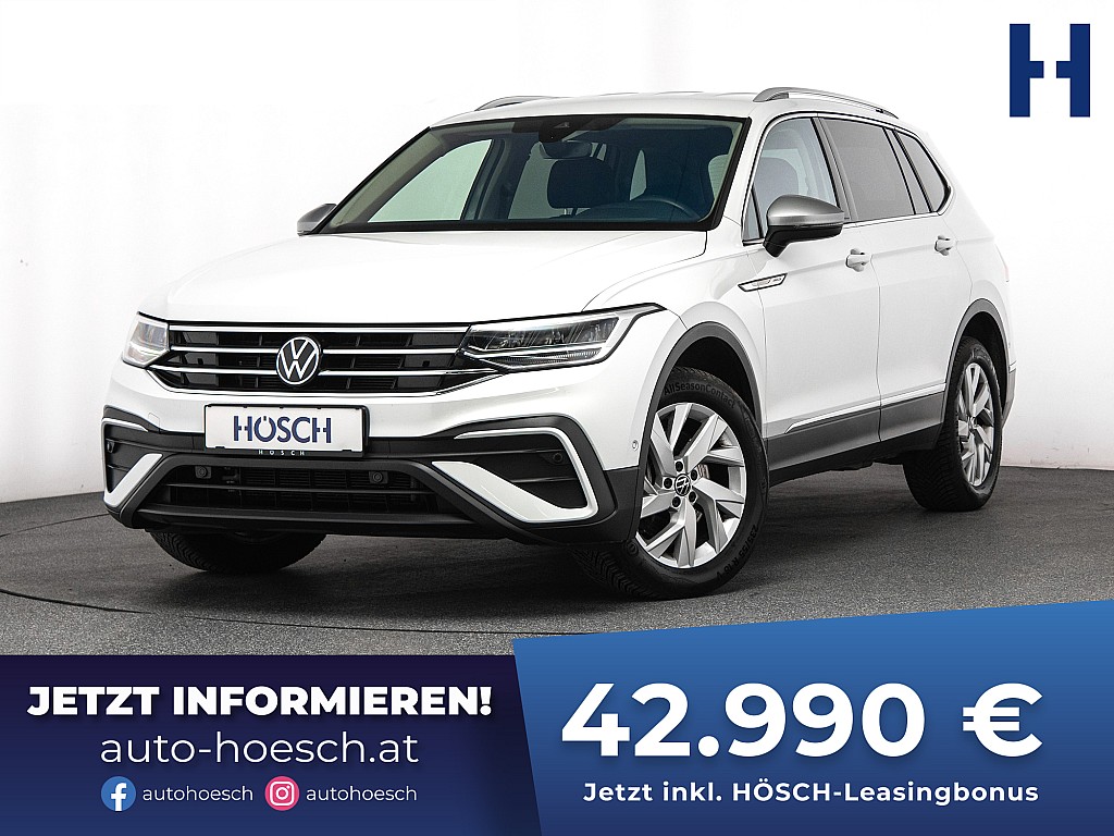 VW Tiguan Allspace Life 2.0 TDI 4M 7-SITZER AHK HEAD-UP bei Autohaus Hösch GmbH in 