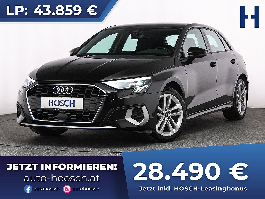 Audi A3 SB 35 TFSI Advanced Aut. LED VIRTUAL ACC++ bei Autohaus Hösch GmbH in 