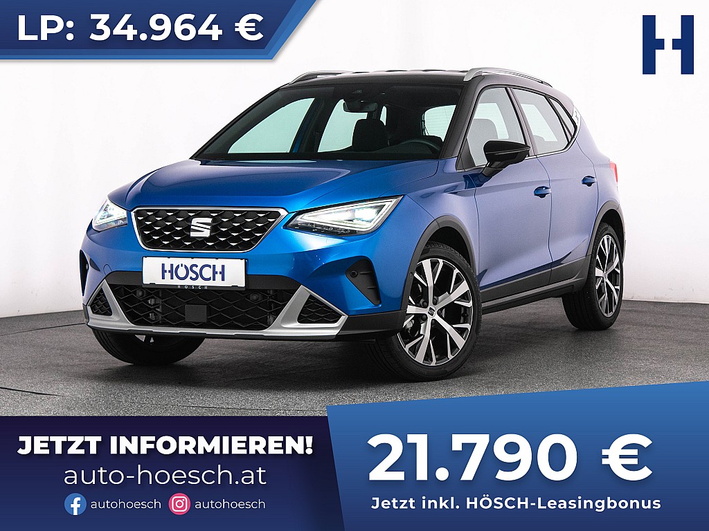 Seat Arona TSI Xperience Aut. 18er LED NAV R-KAM ACC bei Autohaus Hösch GmbH in 