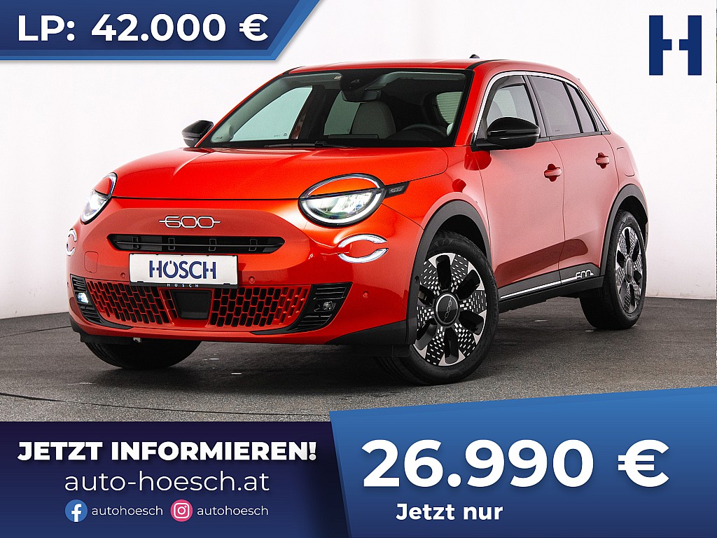 Fiat 600e La Prima 54 kWh TOP-ANGEBOT bei Autohaus Hösch GmbH in 