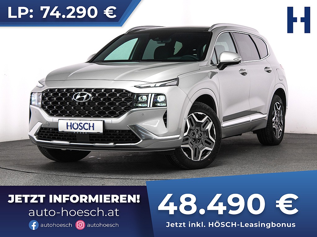 Hyundai Santa Fe Advanced 1.6 T-GDi 4WD NEU 7-SITZE VOLL bei Autohaus Hösch GmbH in 