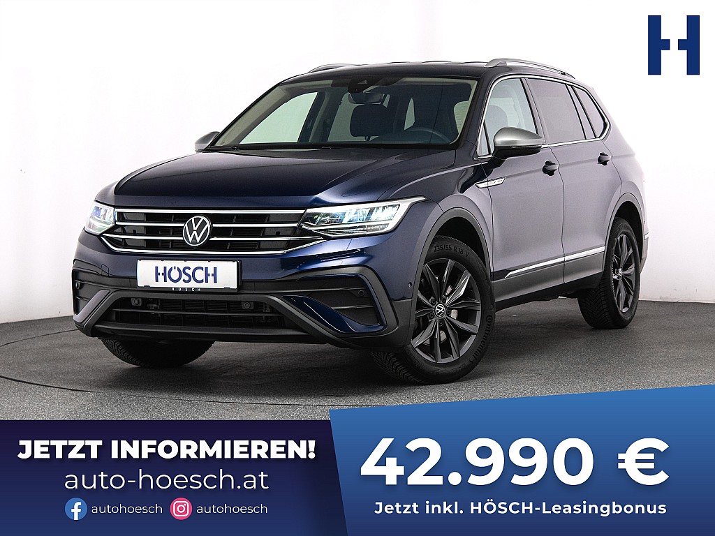 VW Tiguan Allspace Life 2.0 TDI 4M 7-SITZE AHK R-KAM bei Autohaus Hösch GmbH in 