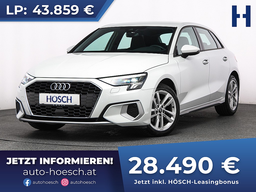 Audi A3 SB 35 TFSI Advanced Aut. LED VIRTUAL ACC++ bei Autohaus Hösch GmbH in 