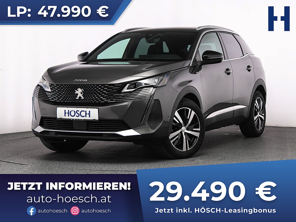 Peugeot 3008 SUV PureTech 130 GT Aut. WIE NEU -39% bei Autohaus Hösch GmbH in 