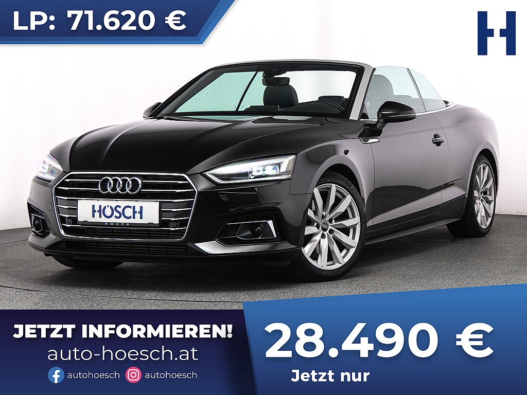 Audi A5 Cabriolet 2.0 TFSI design VIRTUAL ASSISTENZ R-KAM bei Autohaus Hösch GmbH in 