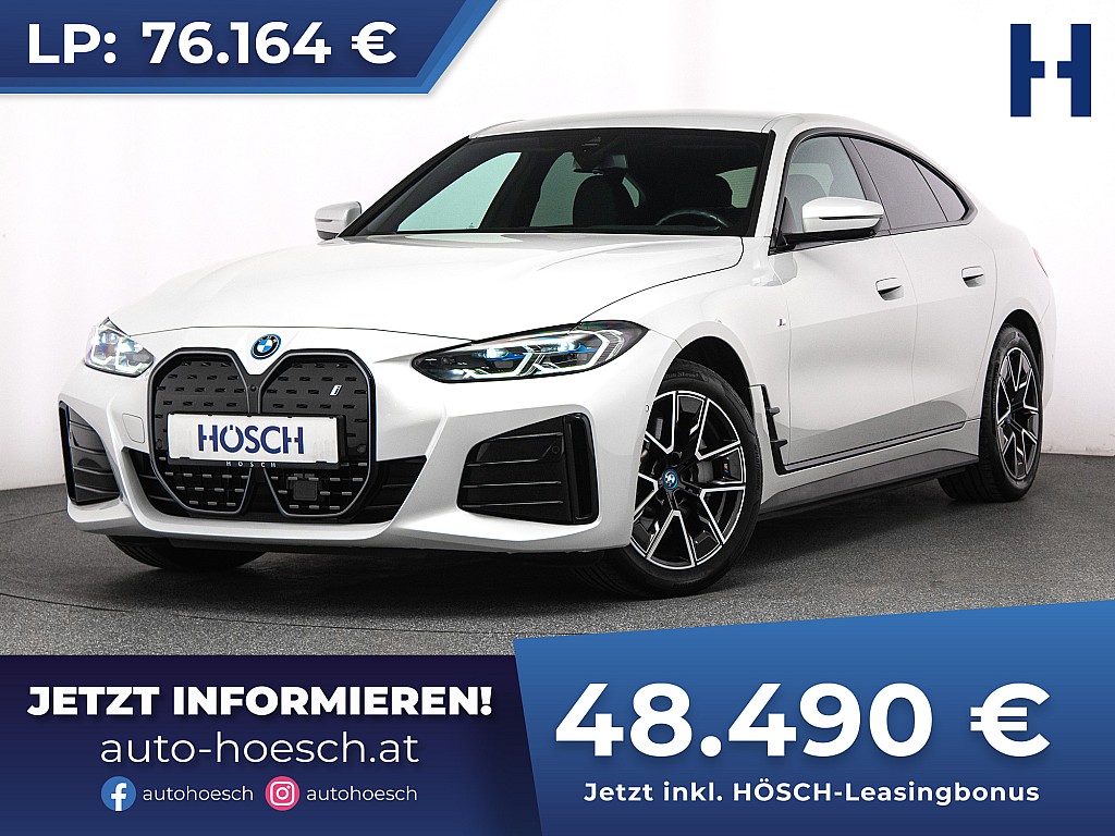 BMW i4 eDrive 40 Gran Coupe M-SPORT AHK LASER ACC bei Autohaus Hösch GmbH in 