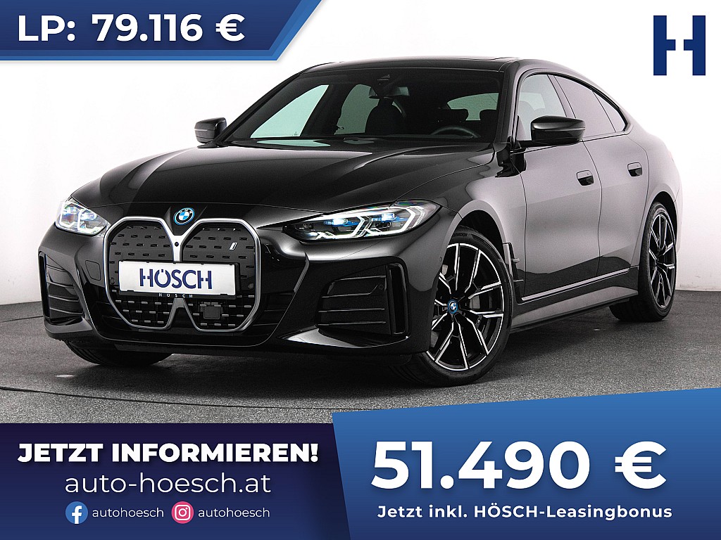 BMW i4 eDrive 40 Gran Coupe M-SPORT H&K LASER ACC bei Autohaus Hösch GmbH in 