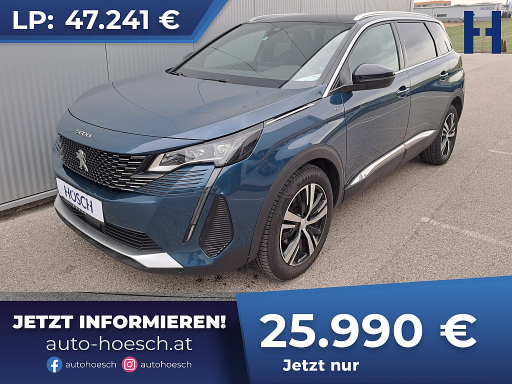 Peugeot 5008 1,5 BlueHDI 130 GT Aut. 7-SITZER R-KAM NAV bei Autohaus Hösch GmbH in 