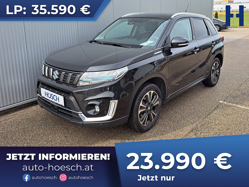 Suzuki Vitara 1,5 Hybrid 4WD flash 8-fach WIE NEU bei Autohaus Hösch GmbH in 