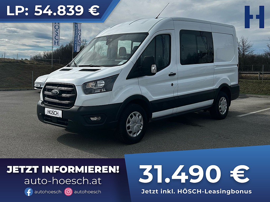 Ford Transit DOKA L2H2 8-fach R-KAM AHK 27.490 € netto bei Autohaus Hösch GmbH in 