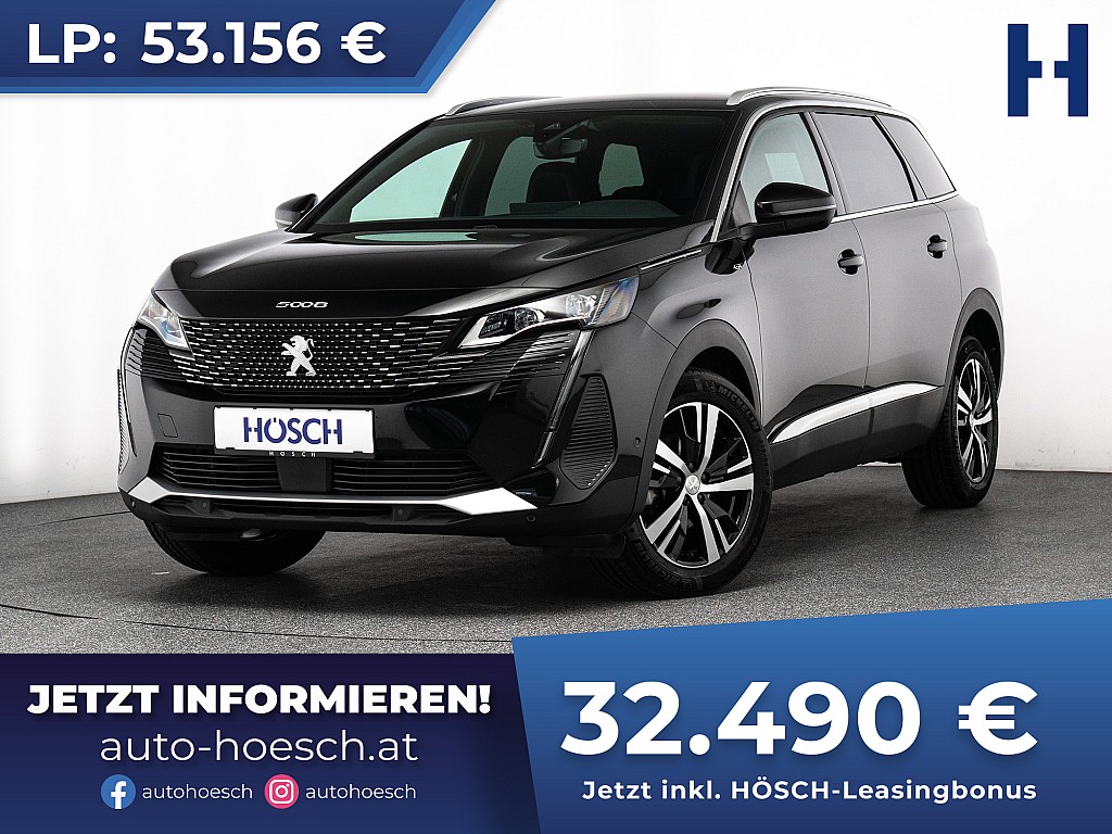Peugeot 5008 1,2 PureTech 130 GT 7-Sitzer WIE NEU -38% bei Autohaus Hösch GmbH in 