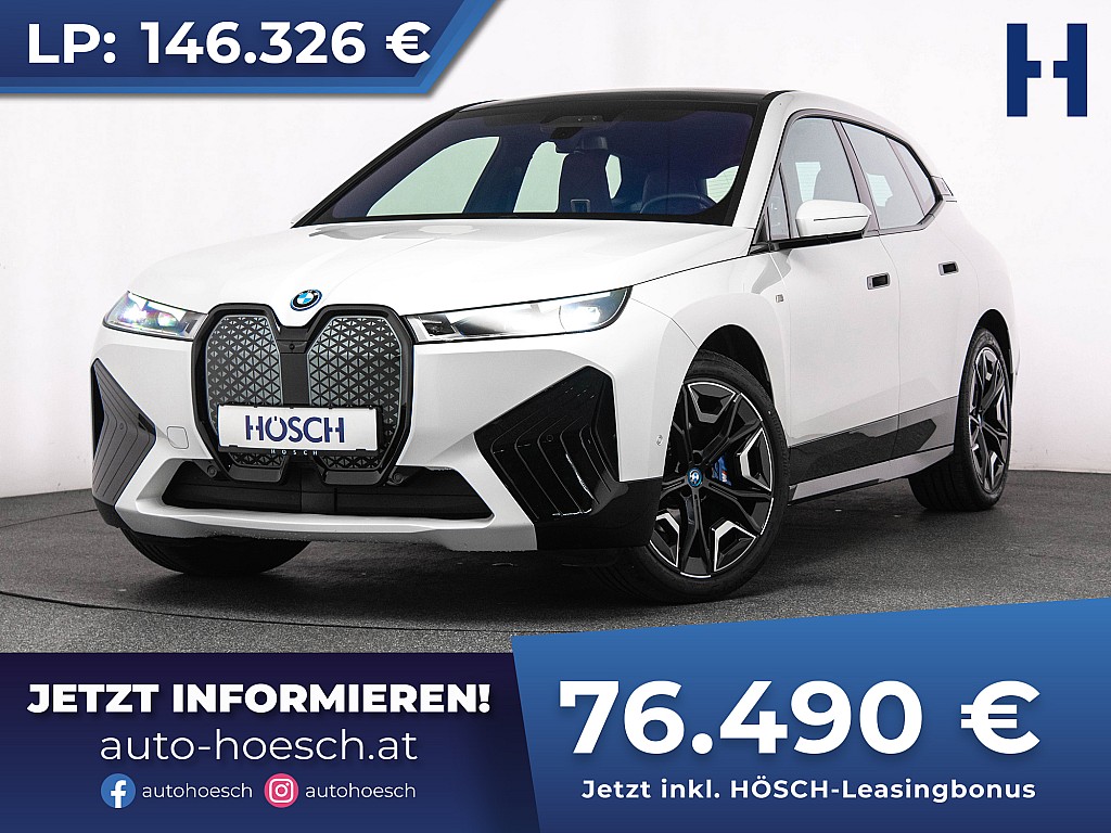 BMW iX M60 PANO AHK 22er B&W TOP-ANGEBOT -48% bei Autohaus Hösch GmbH in 