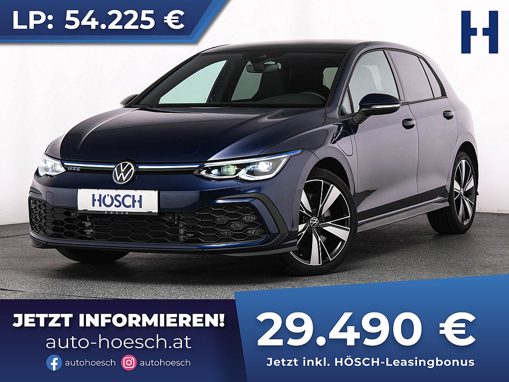 VW Golf VIII 1.4 eHybrid PHEV GTE PANO MATRIX -46% bei Autohaus Hösch GmbH in 