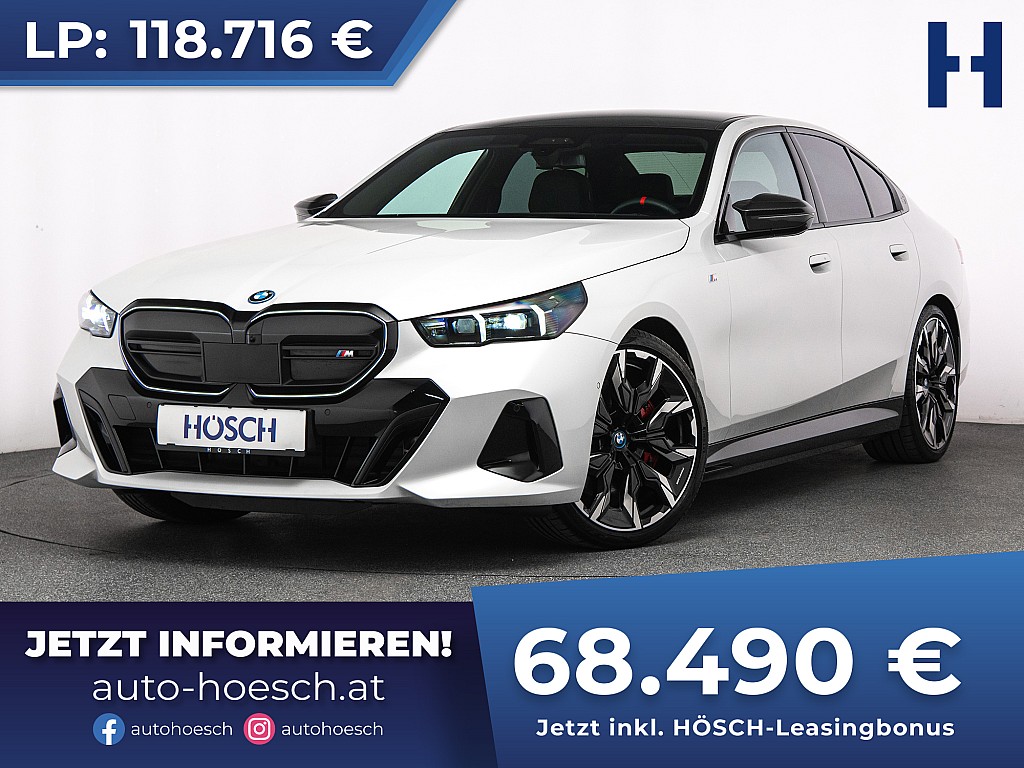 BMW i5 M60 xDrive CARBON PANO 21″ AHK WIE NEU -42% bei Autohaus Hösch GmbH in 