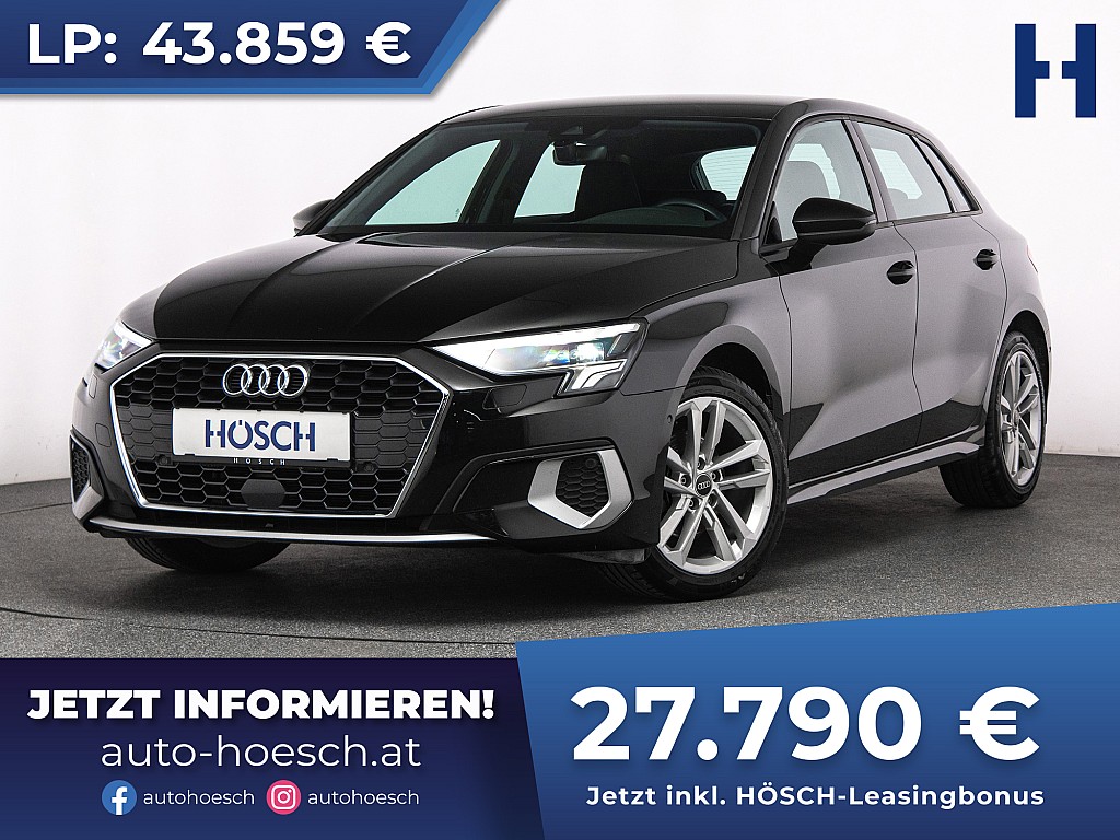 Audi A3 SB 35 TFSI Advanced Aut. LED VIRTUAL ACC++ bei Autohaus Hösch GmbH in 