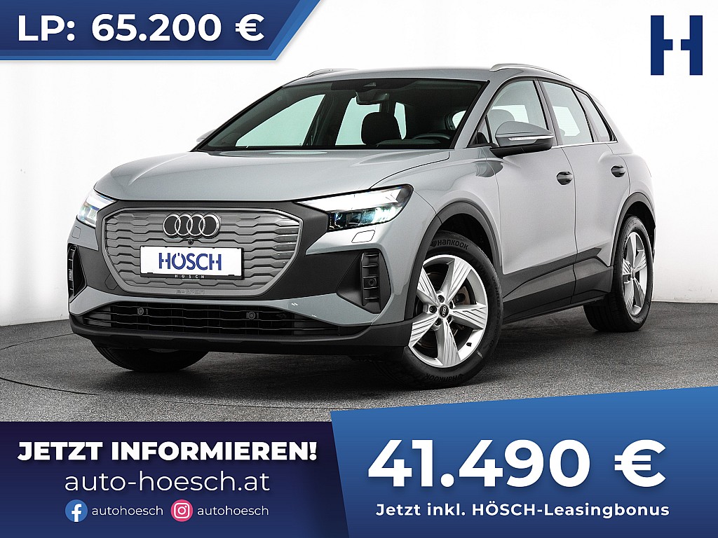 Audi Q4 e-tron 45 quattro MMI+ WÄRME AHK 19er ACC bei Autohaus Hösch GmbH in 