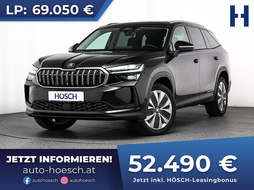 Skoda Kodiaq TDI 4×4 7-SITZER PANO 19er MATRIX 360° bei Autohaus Hösch GmbH in 