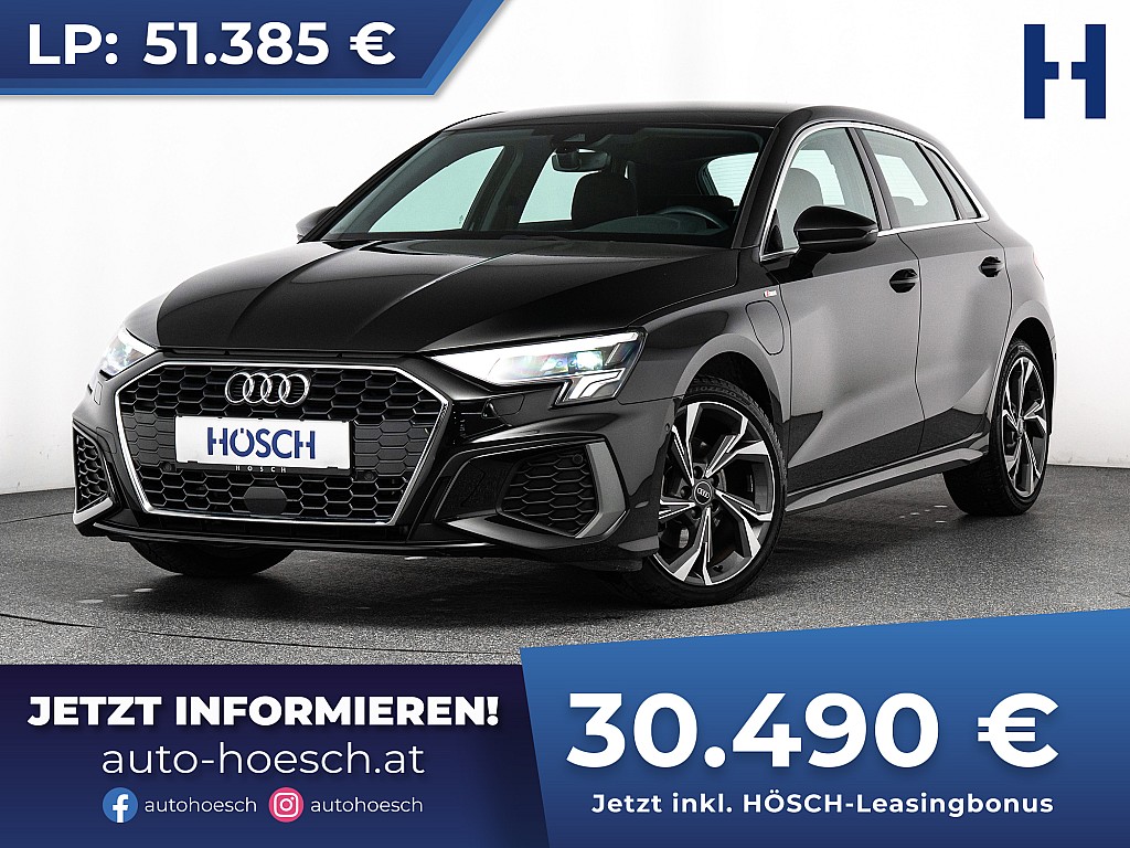 Audi A3 SB 40 TFSI e S-Line TOP-ANGEBOT -41% bei Autohaus Hösch GmbH in 