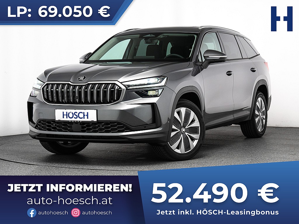 Skoda Kodiaq TDI 4×4 7-SITZER PANO 19er MATRIX 360° bei Autohaus Hösch GmbH in 