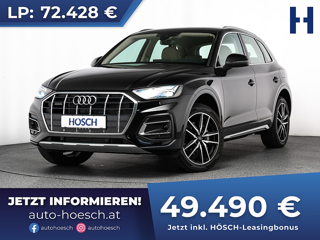 Audi Q5 50 TFSIe quattro Adv. WIE NEU OHNE KM LEDER bei Autohaus Hösch GmbH in 