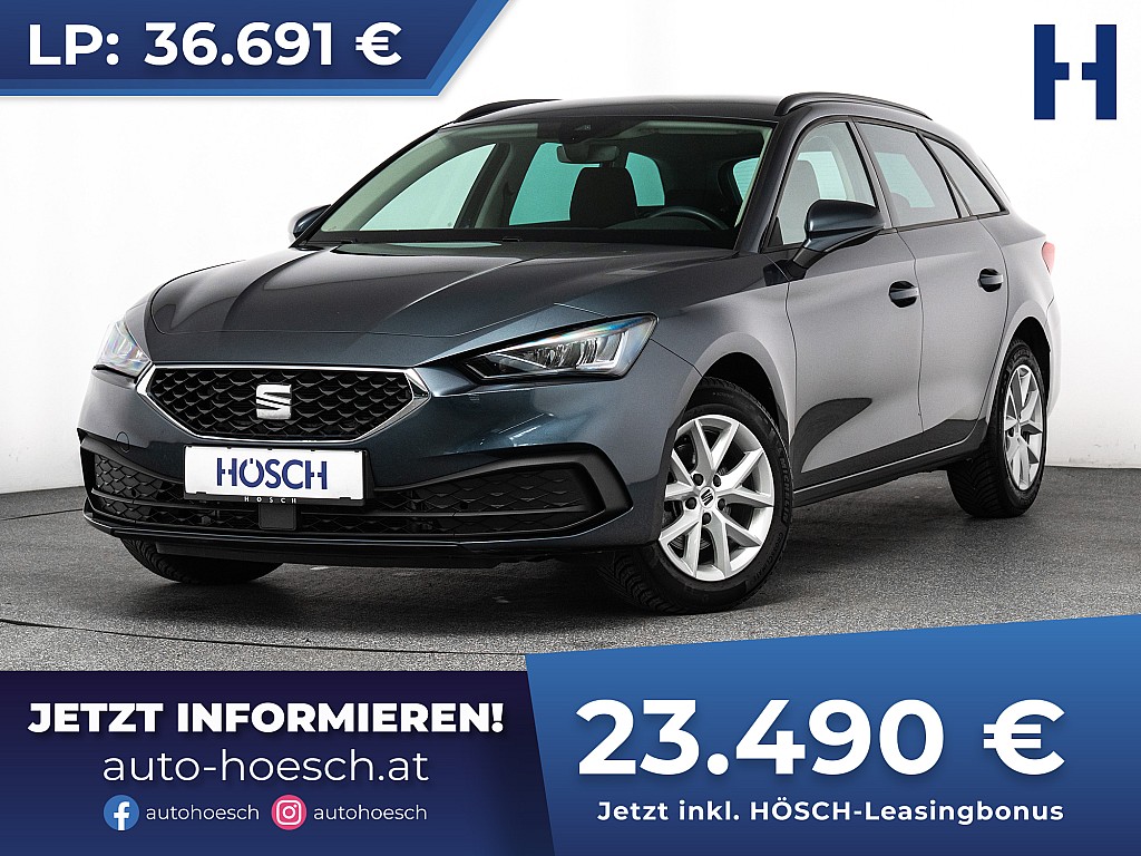 Seat Leon SP Kombi 1,0 eTSI Style Aut. WENIG KM -36% bei Autohaus Hösch GmbH in 