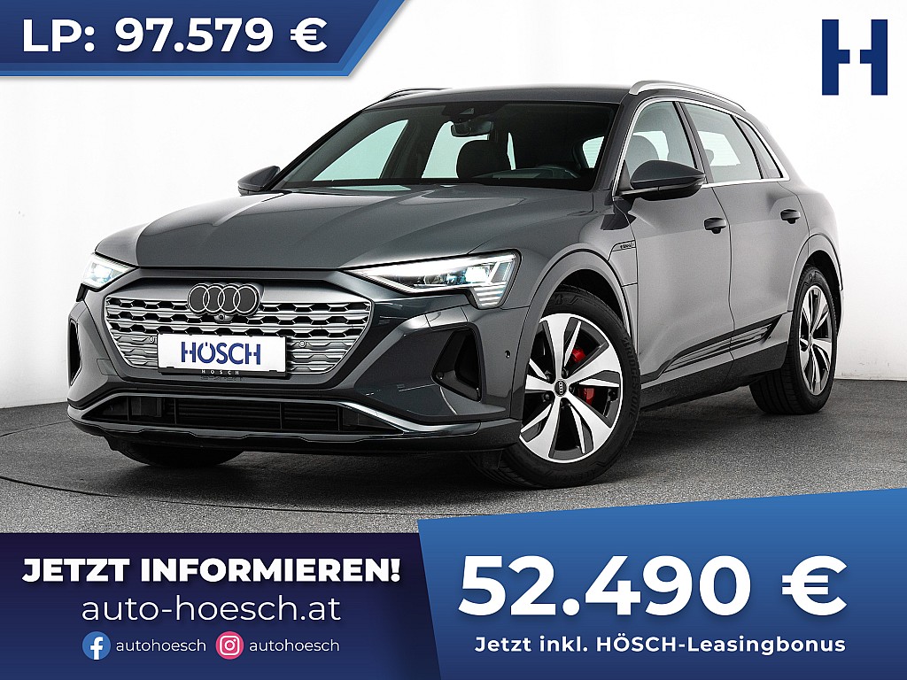 Audi Q8 e-tron 50 quattro Adv MATRIX HEAD-UP ACC -46% bei Autohaus Hösch GmbH in 