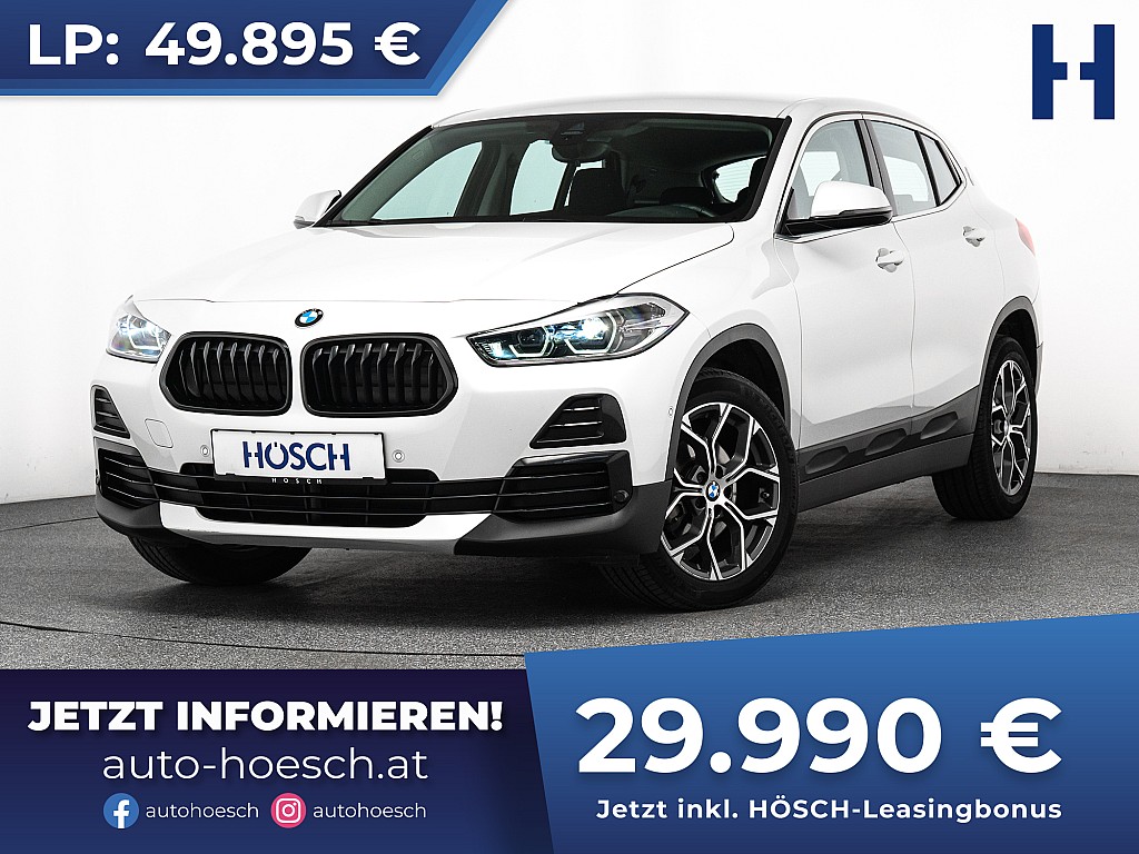 BMW X2 sDrive 18i Advantage Aut. NAVI KAMERA 18 ZOLL bei Autohaus Hösch GmbH in 
