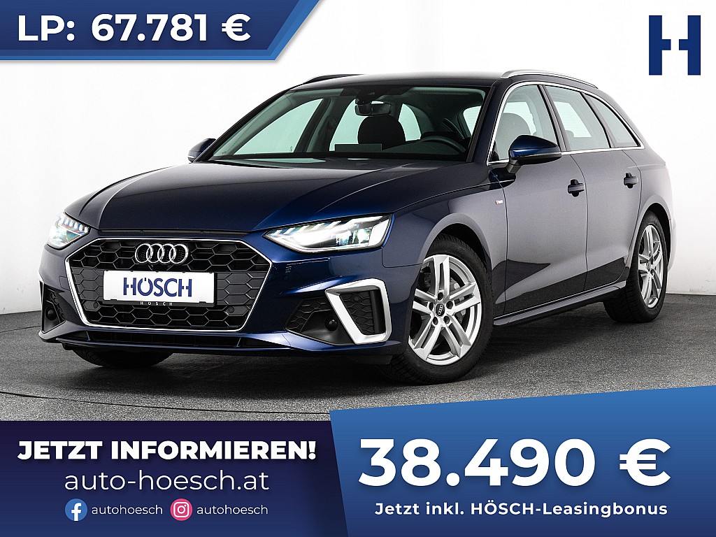 Audi A4 Avant 40 TDI S-Line AHK ASSISTENZ SCHNÄPPCHEN bei Autohaus Hösch GmbH in 
