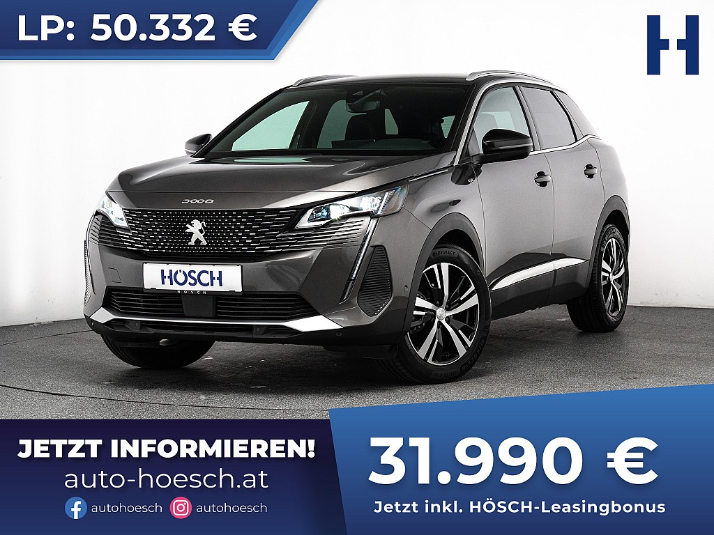 Peugeot 3008 SUV BlueHDI 130 GT Aut. NAVI ACC R-KAM bei Autohaus Hösch GmbH in 