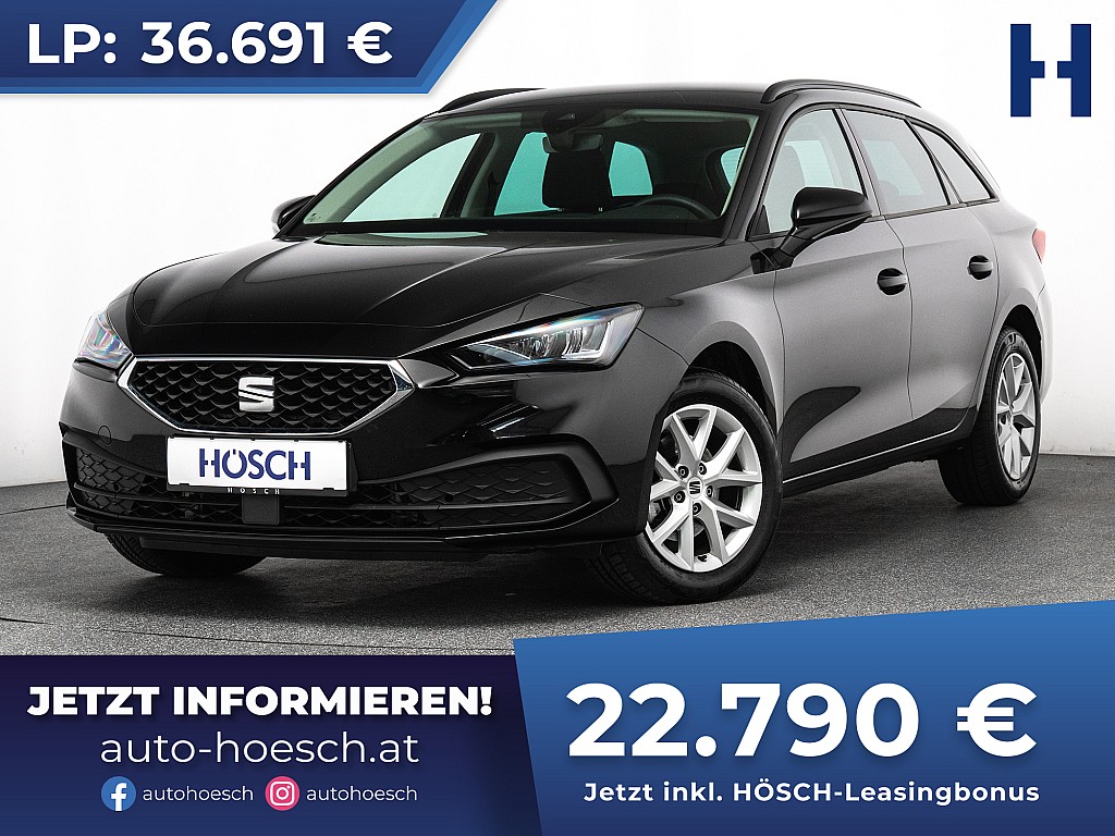 Seat Leon SP Kombi 1,0 eTSI Style Aut. LED ACC R-KAM bei Autohaus Hösch GmbH in 