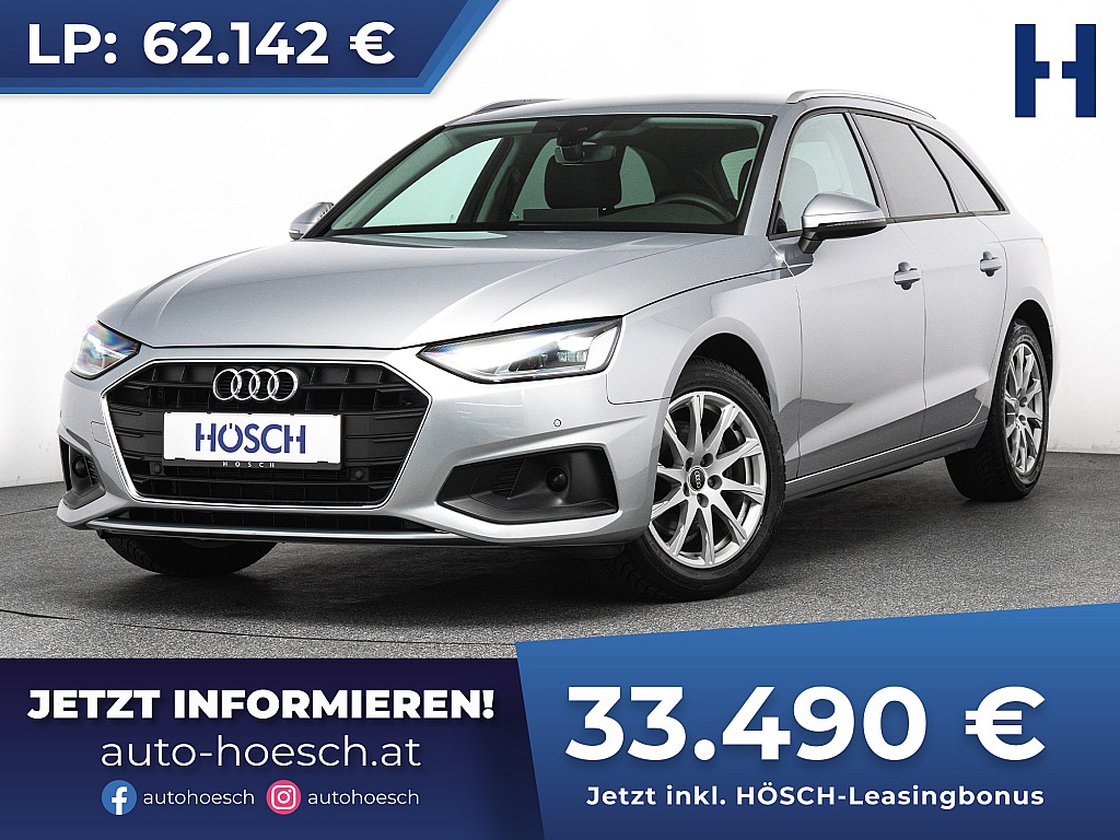 Audi A4 Avant 35 TDI NAV AHK R-KAM ASSISTENZ -46% bei Autohaus Hösch GmbH in 