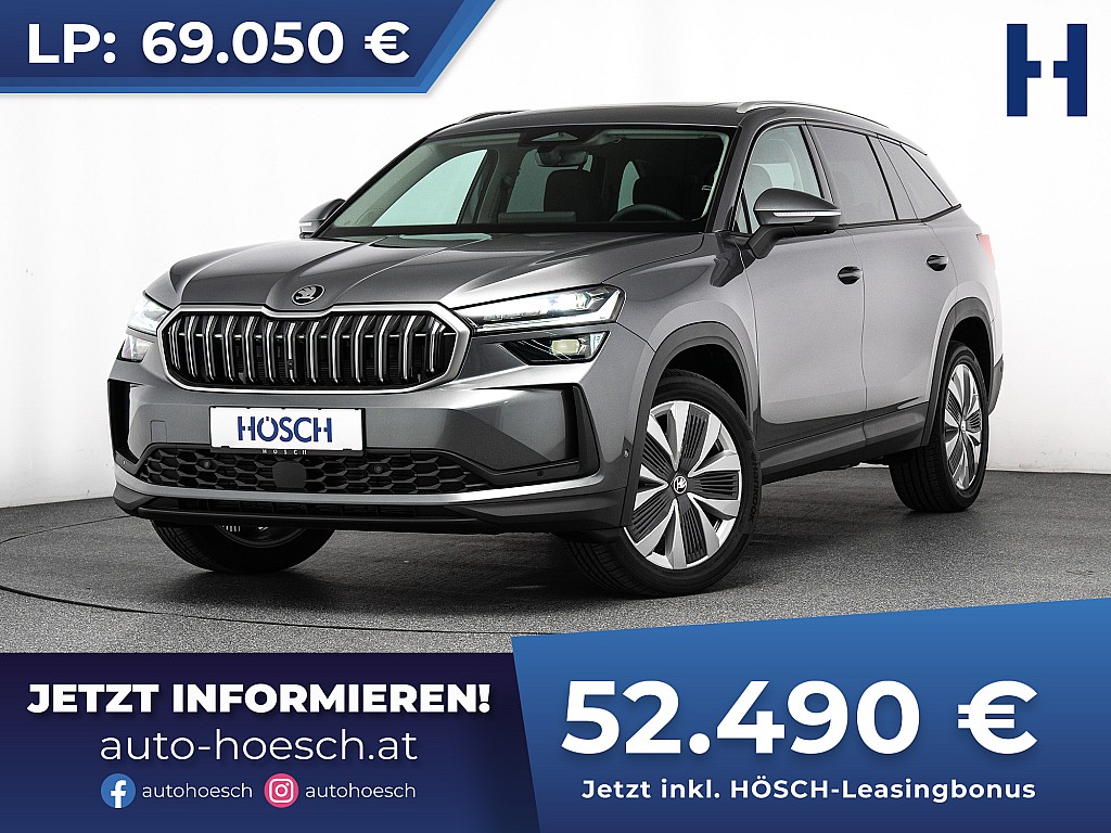 Skoda Kodiaq TDI 4×4 7-SITZER PANO 19er MATRIX 360° bei Autohaus Hösch GmbH in 
