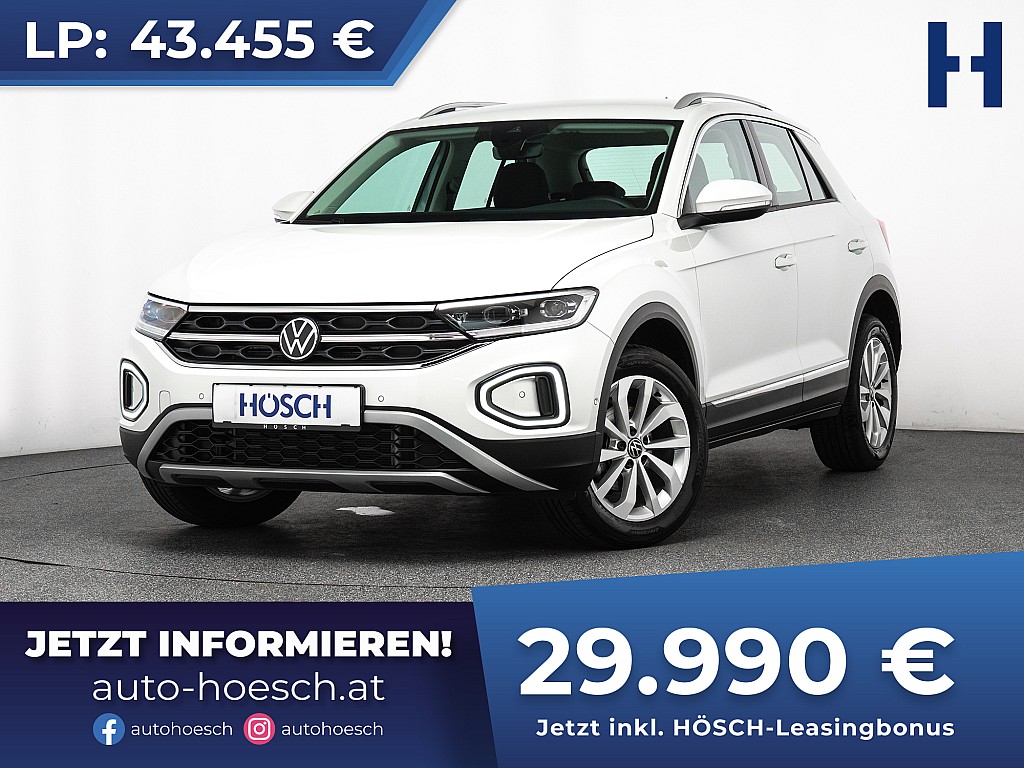 VW T-Roc TSI Style Aut. 17″ ASSISTENZ R-KAM SHZ++ bei Autohaus Hösch GmbH in 