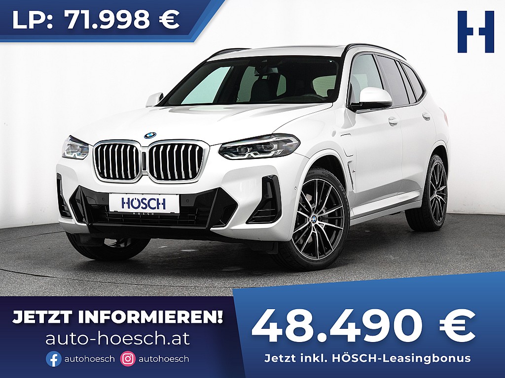 BMW X3 xDrive 30e M-Sport PANO LEDER 20er bei Autohaus Hösch GmbH in 