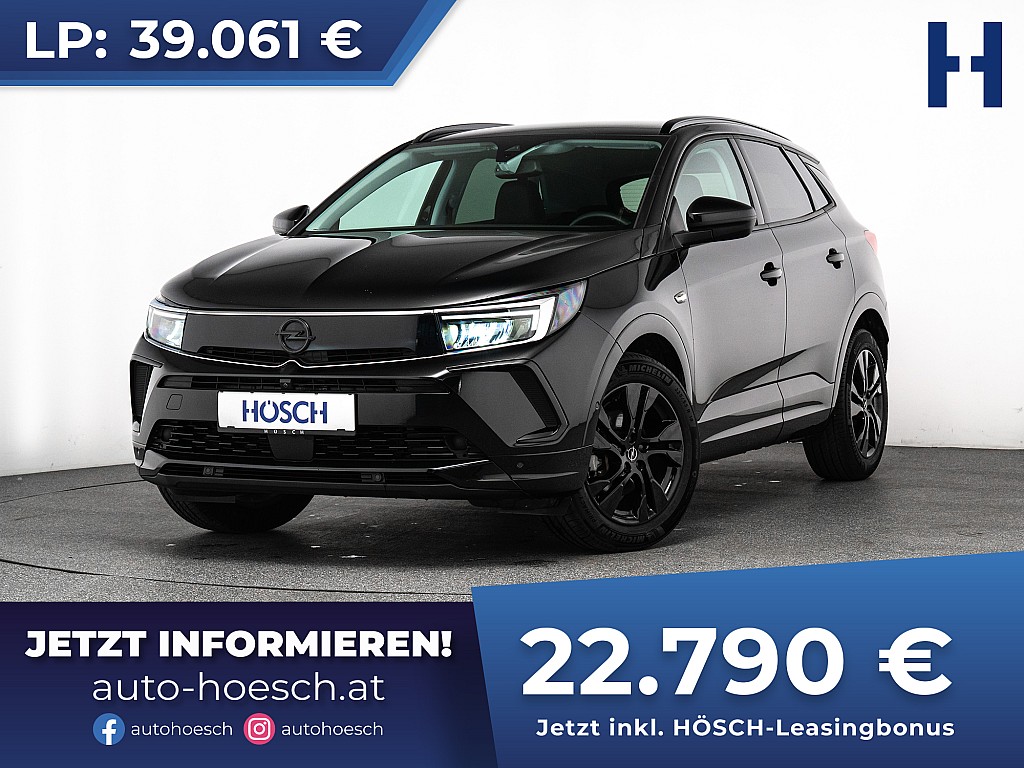 Opel Grandland 1.2 Turbo GS Line 18″ 360° BLACK ++ bei Autohaus Hösch GmbH in 
