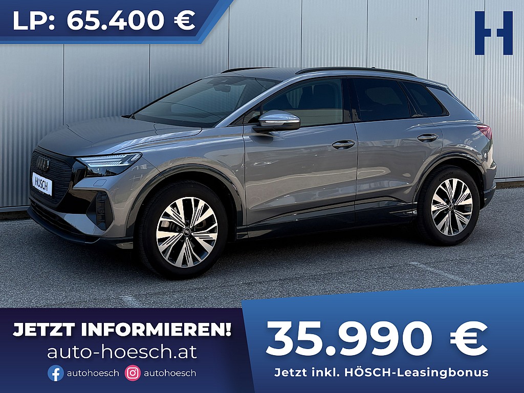 Audi Q4 e-tron 40 MATRIX MMI+ 19er ASSISTENZ BLACK bei Autohaus Hösch GmbH in 