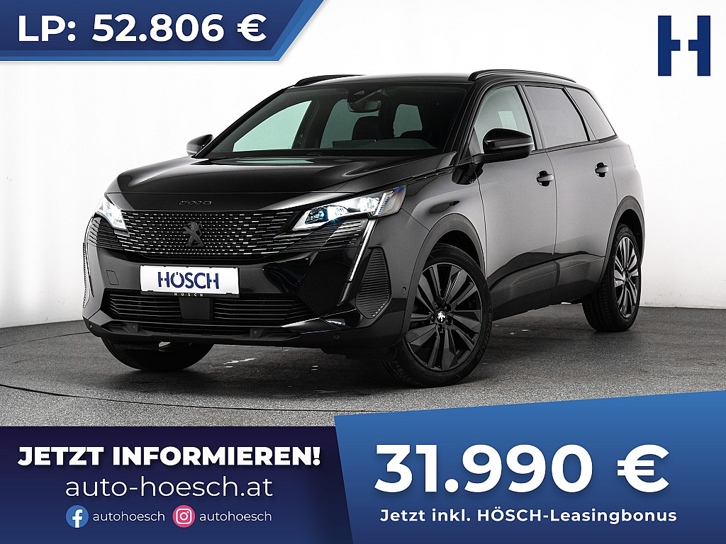 Peugeot 5008 1,2 PureTech 130 GT 7-Sitzer BLACK -39% bei Autohaus Hösch GmbH in 