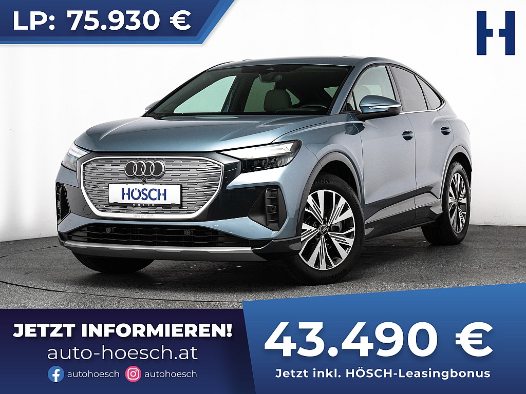 Audi Q4 SB 50 quattro LEDER PANO DYNAMIK -43% bei Autohaus Hösch GmbH in 