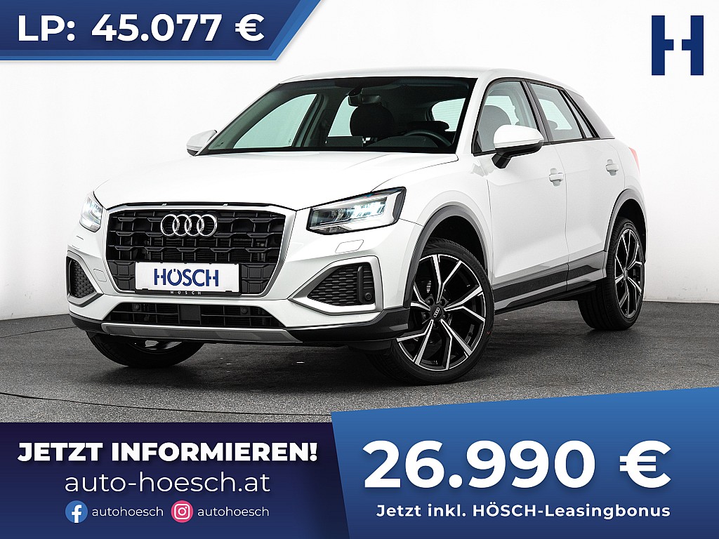 Audi Q2 35 TFSI Advanced Aut. STHZ LED NAV ACC R-KAM bei Autohaus Hösch GmbH in 
