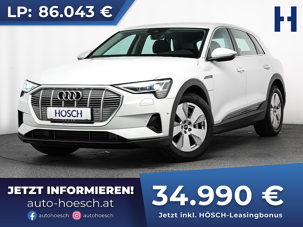 Audi e-tron 55 quattro ERSTBESITZ NEUWERTIG -59% bei Autohaus Hösch GmbH in 